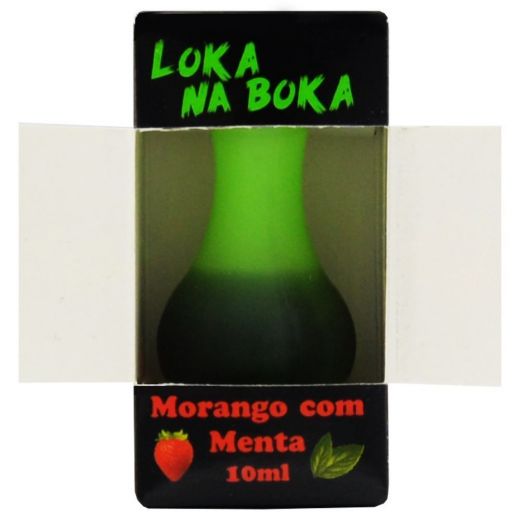 Loka na Boca Gel Comestível Eletrizante sabor Morango com Menta 10ml (Loka Sensação)