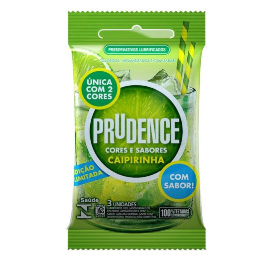 Preservativos Lubrificados sabor Caipirinha - Edição Limitada (Prudence)