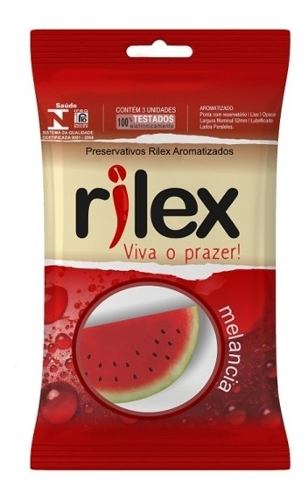 Preservativos Rilex Melância - pct 3 unidades