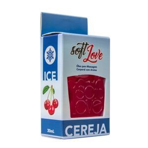 Gel Comestível Ice 30ML Soft Love - Cereja 1